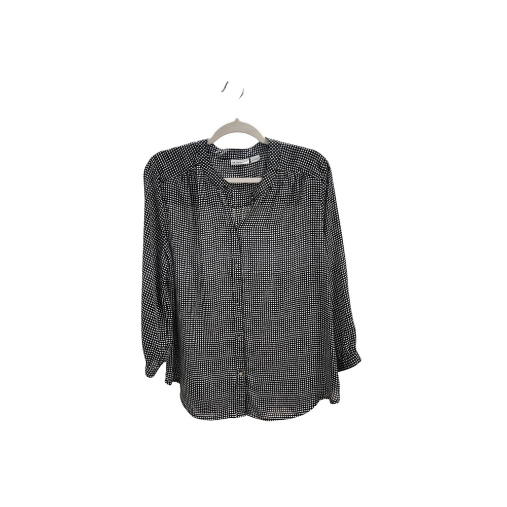 Liz Claiborne Black and White Small Polka Dot - Size L (EUC)